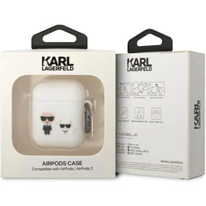 Hurtownia GSM - Etui Karl Lagerfeld KLACA2SILKCW Apple AirPods 2/1 bílý/white silikon Karl & Choupette - KLD1506 - {ean13} - Hurt