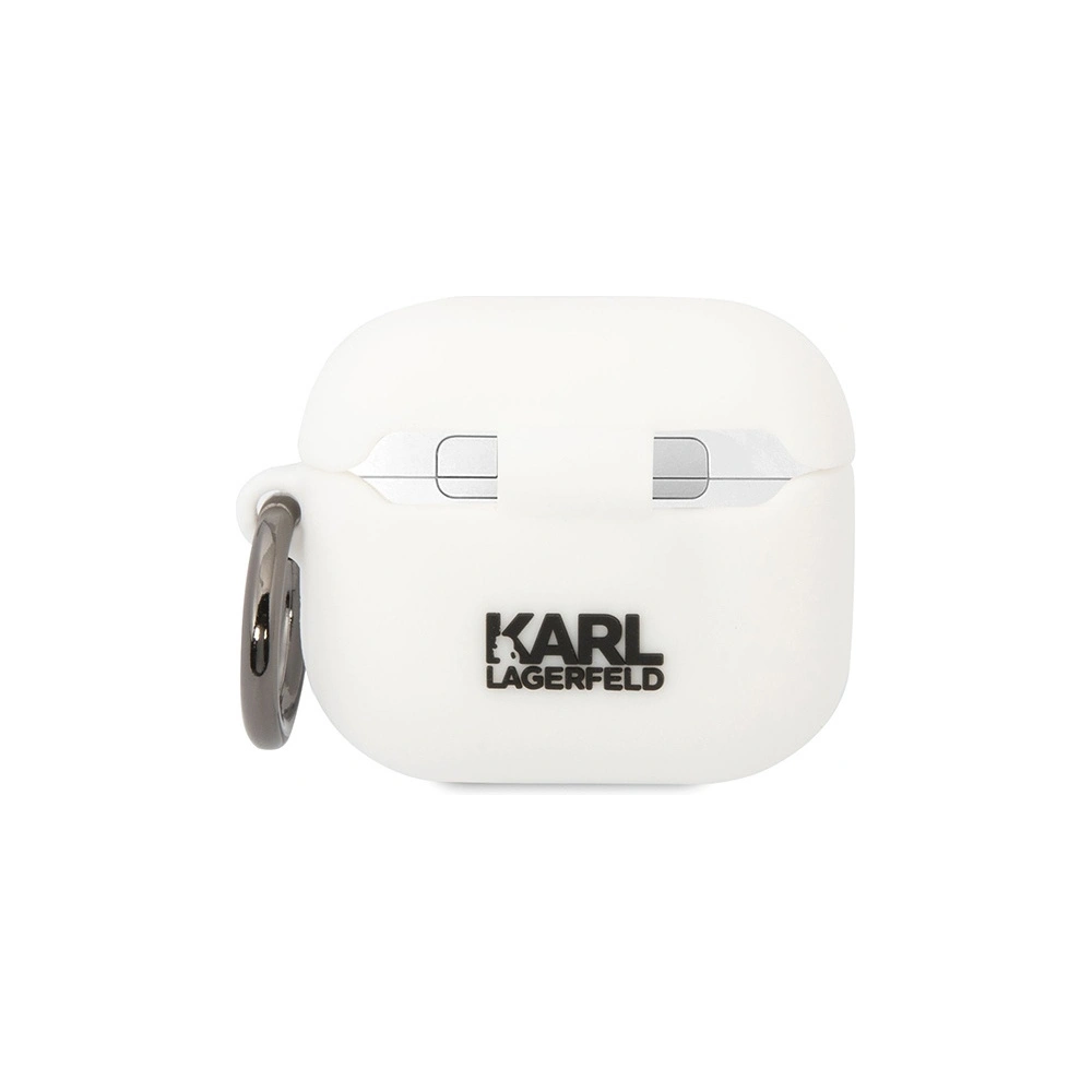 Hurtownia GSM - Etui Karl Lagerfeld KLACA3SILKCW Apple AirPods 3 alb/white Silicon Karl & Choupette - KLD1507 - {ean13} - Hurt