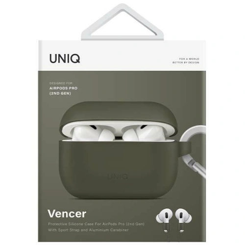 Etui UNIQ Vencer Apple AirPods Pro 2 Silicone zielony/moss green
