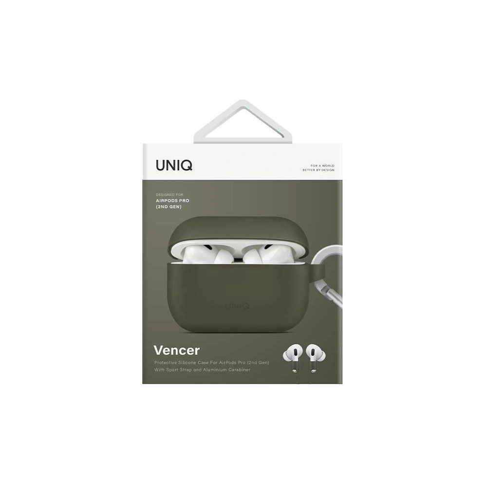Hurtownia GSM - Etui UNIQ Vencer Apple AirPods Pro 2 Silicon verde/moss green - UNIQ876 - {ean13} - Hurt