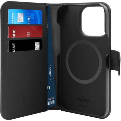 Hurtownia Puro - 8018417440410 - PUR635 - Etui PURO Wallet Detachable 2in1 MagSafe Apple iPhone 14 Pro Max (czarny) - B2B homescreen