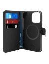 PURO Wallet Leválasztható 2in1 MagSafe Apple iPhone 14 Pro Max (fekete)