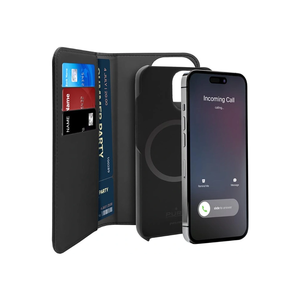 Hurtownia GSM - Etui PURO Wallet Detachable 2in1 MagSafe Apple iPhone 14 Pro Max (černý) - PUR635 - {ean13} - Hurt