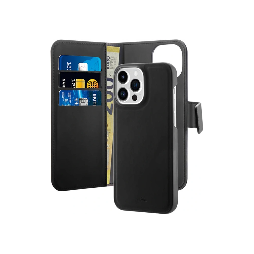 Hurtownia GSM - Etui PURO Wallet Abnehmbar 2in1 MagSafe Apple iPhone 14 Pro Max (schwarz) - PUR635 - {ean13} - Hurt