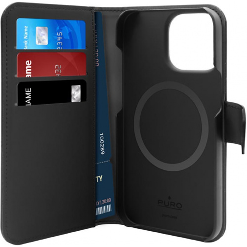 Hurtownia Puro - 8018417440403 - PUR636 - Etui PURO Wallet Detachable 2in1 MagSafe Apple iPhone 14 Pro (czarny) - B2B homescreen