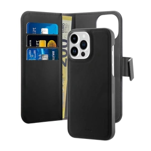 Etui PURO Wallet Detachable 2in1 MagSafe Apple iPhone 14 Pro (czarny)
