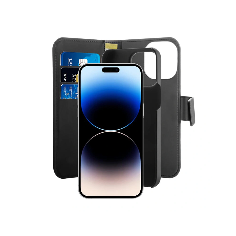 Hurtownia GSM - Etui PURO Wallet Odnímatelný 2v1 MagSafe Apple iPhone 14 Pro (černý) - PUR636 - {ean13} - Hurt