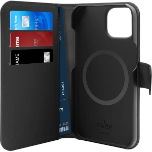 Hurtownia GSM - Etui PURO Wallet Detachable 2in1 MagSafe Apple iPhone 14 Plus / 15 Plus (schwarz) - PUR637 - {ean13} - Hurt