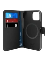 Etui PURO Wallet Levehető 2in1 MagSafe Apple iPhone 14/13 (fekete)