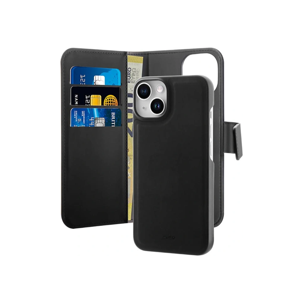 Hurtownia GSM - Etui PURO Wallet Detachable 2in1 MagSafe Apple iPhone 14/13 (černý) - PUR638 - {ean13} - Hurt