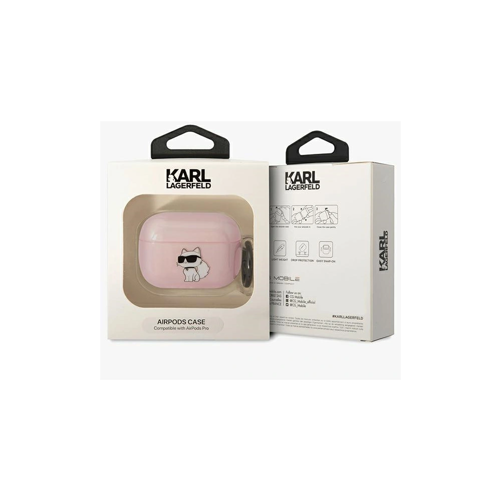 Wholesale Karl Lagerfeld KLAPHNCHTCP Apple AirPods Pro pink Ikonik Choupette - KLD1508 - {ean13} - Hurt