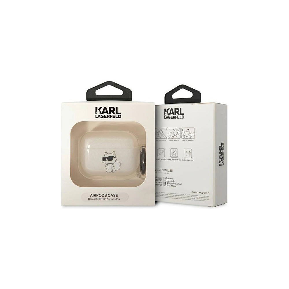 Hurtownia GSM - Karl Lagerfeld Apple Case KLAPHNCHTCT AirPods Pro transparent Ikonik Choupette - KLD1509 - {ean13} - Hurt