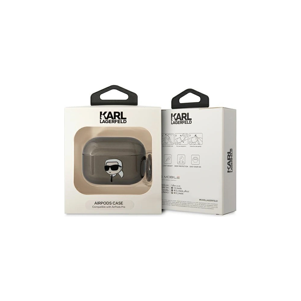 Hurtownia GSM - Etui Karl Lagerfeld KLAPHNIKTCK Apple AirPods Pro negru/black Karl`s Head - KLD1510 - {ean13} - Hurt