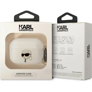 Etui Karl Lagerfeld KLAPHNIKTCT Apple AirPods Pro transparent Karl`s Head