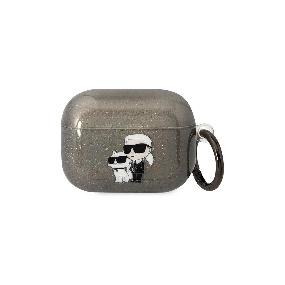 Hurtownia GSM - Etui Karl Lagerfeld KLAPHNKCTGK Apple AirPods Pro negru/black Gliter Karl&Choupette - KLD1512 - {ean13} - Hurt