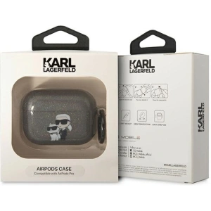 Etui Karl Lagerfeld KLAPHNKCTGK Apple AirPods Pro czarny/black Gliter Karl&Choupette