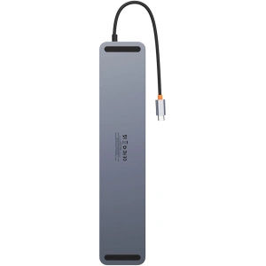 Wholesale HUB Baseus EliteJoy Gen2 USB 12in1 with USB-C cable 25cm USB-A/USB-C/DP/HDMI/SD/TF/RJ45/3,5mm jack/PD 100W gray - BSU3978 - {ean13} - Hurt