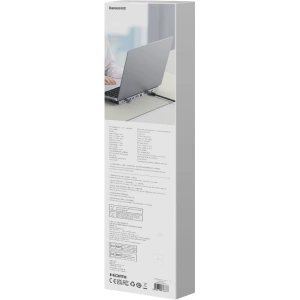 Hurtownia GSM - HUB Baseus EliteJoy Gen2 USB 12w1 USB-C 25cm USB-A/USB-C/DP/HDMI/SD/TF/RJ45/3,5mm jack/PD 100W szürke - BSU3978 - {ean13} - Hurt
