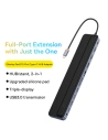 Wholesale HUB Baseus EliteJoy Gen2 USB 12in1 with USB-C cable 25cm USB-A/USB-C/DP/HDMI/SD/TF/RJ45/3,5mm jack/PD 100W gray - BSU3978 - {ean13} - Hurt