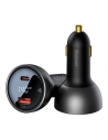 Baseus Digital Display Car Charger USB-A/USB-C PD 3.1 140W + USB-C 5A 240W cable 1m black