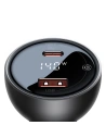 Hurtownia GSM - Ładowarka samochodowa Baseus Digital Display USB-A/USB-C PD 3.1 140W + kabel USB-C 5A 240W 1m czarny - BSU3979 - {ean13} - Hurt