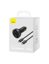 Hurtownia GSM - Ładowarka samochodowa Baseus Digital Display USB-A/USB-C PD 3.1 140W + kabel USB-C 5A 240W 1m czarny - BSU3979 - {ean13} - Hurt