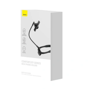 Hurtownia GSM - Baseus ComfortJoy Series univerzální držák na krk, stojan na telefon černý - BSU3980 - {ean13} - Hurt