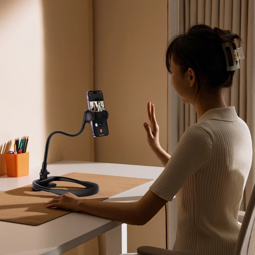 Baseus ComfortJoy Series uniwersalny uchwyt na szyję, stojak na telefon czarny