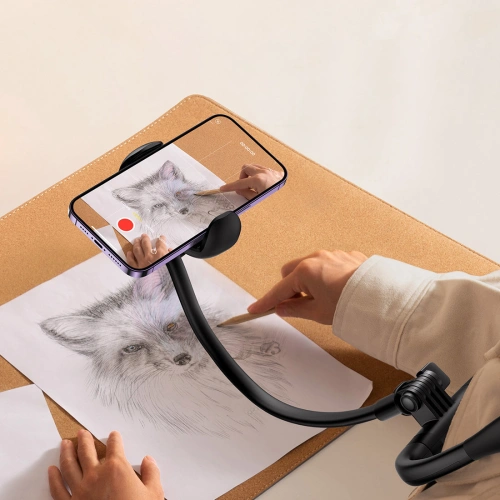 Baseus ComfortJoy Series uniwersalny uchwyt na szyję, stojak na telefon czarny