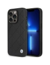 Etui BMW BMHCP14L22RQDK Apple iPhone 14 Pro schwarz/schwarz Leder gesteppt
