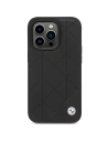 Wholesale BMW BMHCP14L22RQDK Apple iPhone 14 Pro black Leather Quilted - BMW360 - {ean13} - Hurt
