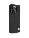 Wholesale BMW BMHCP14L22RQDK Apple iPhone 14 Pro black Leather Quilted - BMW360 - {ean13} - Hurt