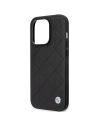 Wholesale BMW BMHCP14L22RQDK Apple iPhone 14 Pro black Leather Quilted - BMW360 - {ean13} - Hurt