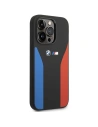 Hurtownia GSM - Etui BMW BMHCP14L22SCSK Apple iPhone 14 Pro černý/black Silicone Blue&Red Stripes M Collection - BMW362 - {ean13} - Hurt