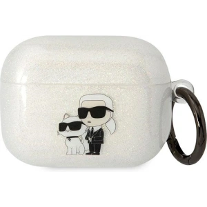 Hurtownia GSM - Etui Karl Lagerfeld KLAPHNKCTGT Apple AirPods Pro průhledný Gliter Karl&Choupette - KLD1513 - {ean13} - Hurt