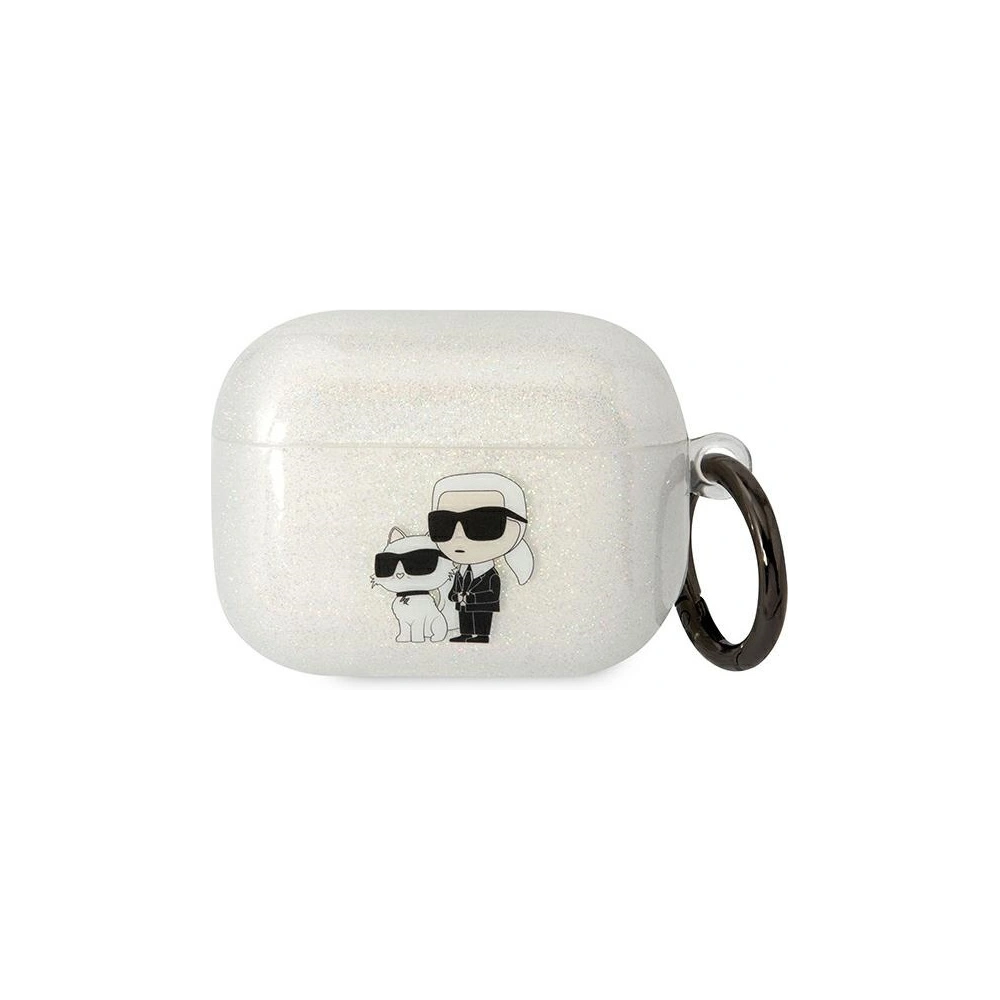 Hurtownia GSM - Etui Karl Lagerfeld KLAPHNKCTGT Apple AirPods Pro transparent Gliter Karl&Choupette - KLD1513 - {ean13} - Hurt