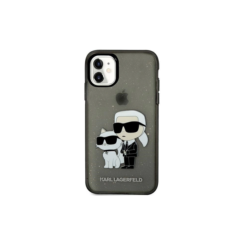 Hurtownia GSM - Etui Karl Lagerfeld KLHCN61HNKCTGK Apple iPhone 11/XR negru/black hardcase Gliter Karl&Choupette - KLD1516 - {ean13} - Hurt