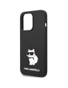 Hurtownia GSM - Etui Karl Lagerfeld KLHMP14XSNCHBCK Apple iPhone 14 Pro Max kemény tok fekete/szürke Szilikon Choupette MagSafe - KLD1518 - {ean13} - Hurt