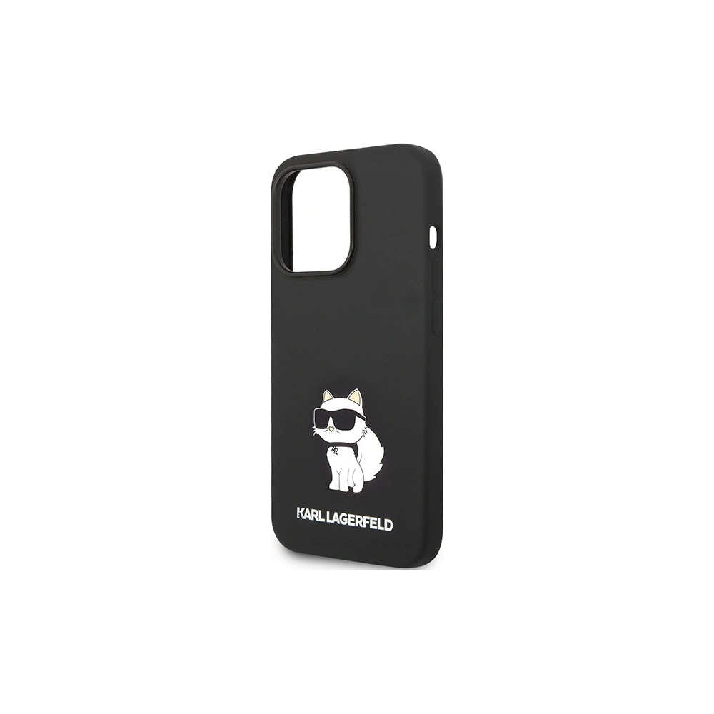 Hurtownia GSM - Etui Karl Lagerfeld KLHMP14XSNCHBCK Apple iPhone 14 Pro Max kemény tok fekete/szürke Szilikon Choupette MagSafe - KLD1518 - {ean13} - Hurt