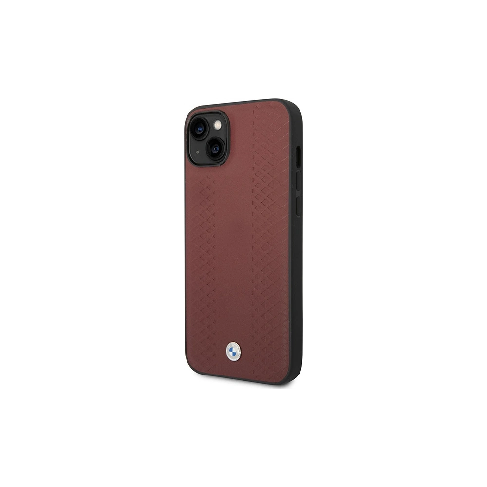 Hurtownia GSM - Etui BMW BMHCP14S22RFGR Apple iPhone 14 burgunder/burgundy Leder Diamantmuster - BMW371 - {ean13} - Hurt