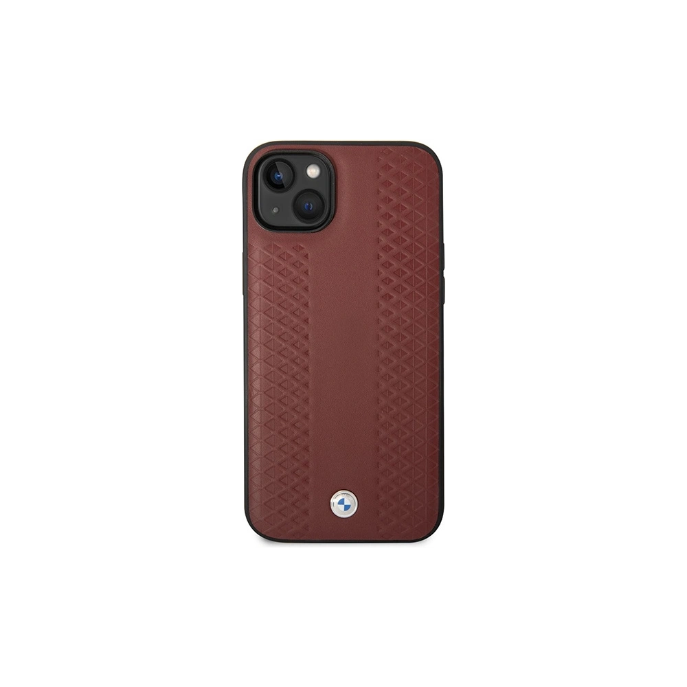 Hurtownia GSM - Etui BMW BMHCP14S22RFGR Apple iPhone 14 burgunder/burgundy Leder Diamantmuster - BMW371 - {ean13} - Hurt