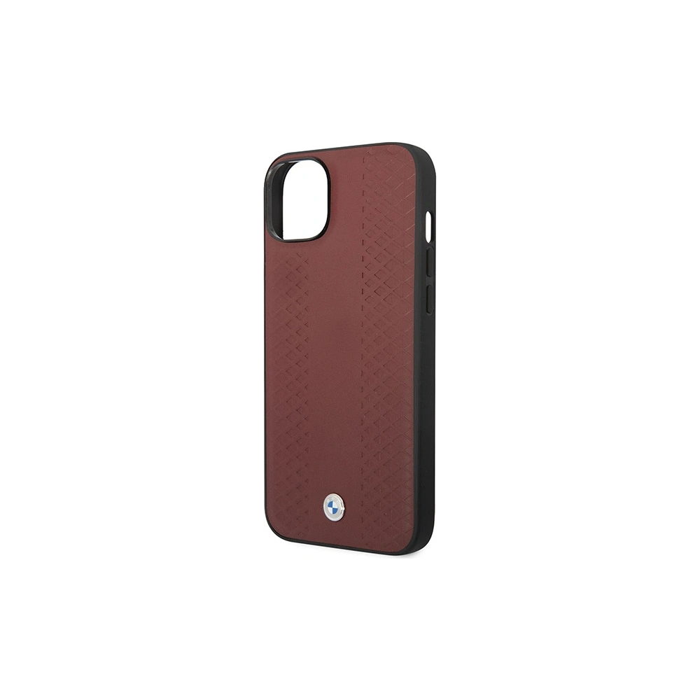 Hurtownia GSM - Etui BMW BMHCP14S22RFGR Apple iPhone 14 burgunder/burgundy Leder Diamantmuster - BMW371 - {ean13} - Hurt