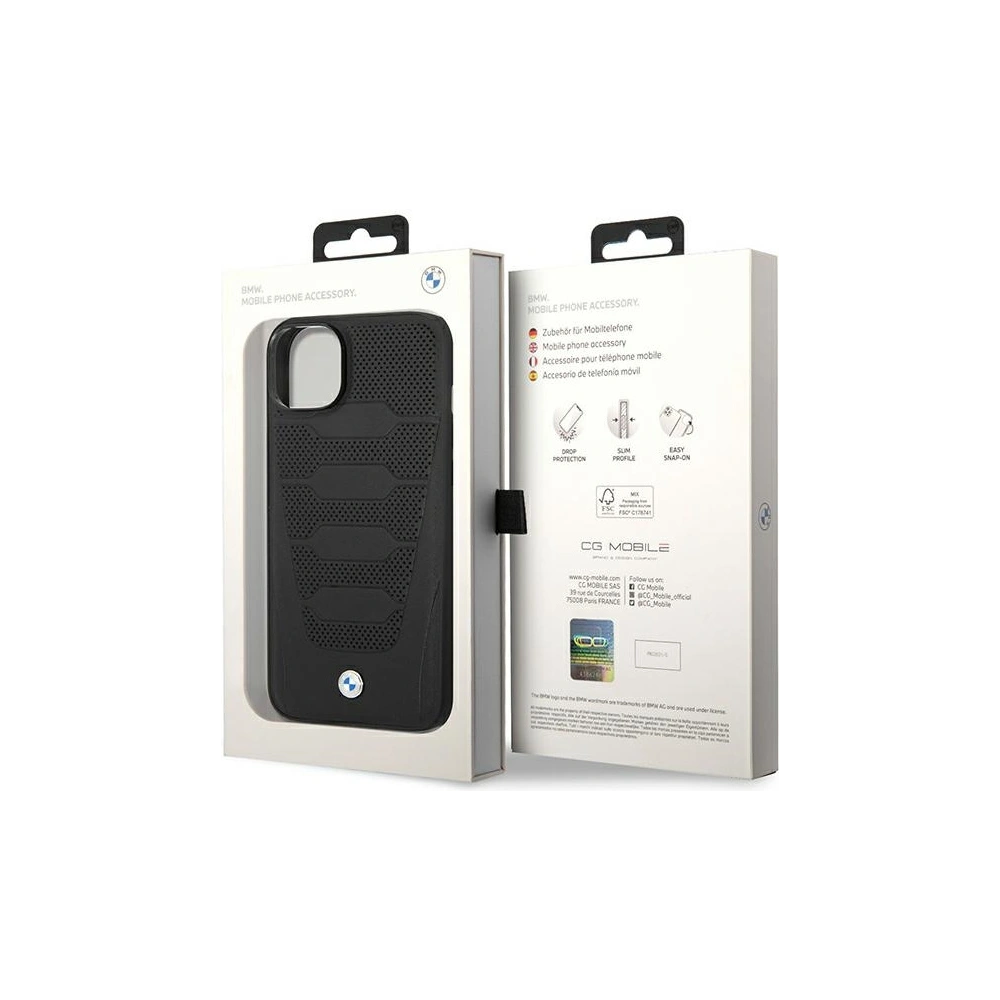 Wholesale BMW BMHCP14S22RPSK Apple iPhone 14 black Leather Seats Pattern - BMW372 - {ean13} - Hurt