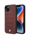 Etui BMW BMHCP14S22RPSR Apple iPhone 14 burgundowy/burgundy Leather Seats Pattern