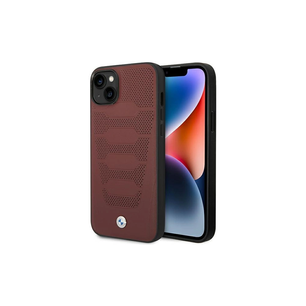 Wholesale BMW BMHCP14S22RPSR Apple iPhone 14 burgundy Leather Seats Pattern - BMW373 - {ean13} - Hurt