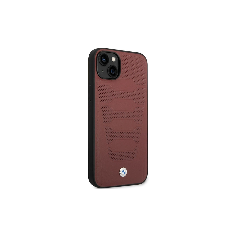 Hurtownia GSM - Etui BMW BMHCP14S22RPSR Apple iPhone 14 burgunder/burgundy Lederbezug Muster - BMW373 - {ean13} - Hurt