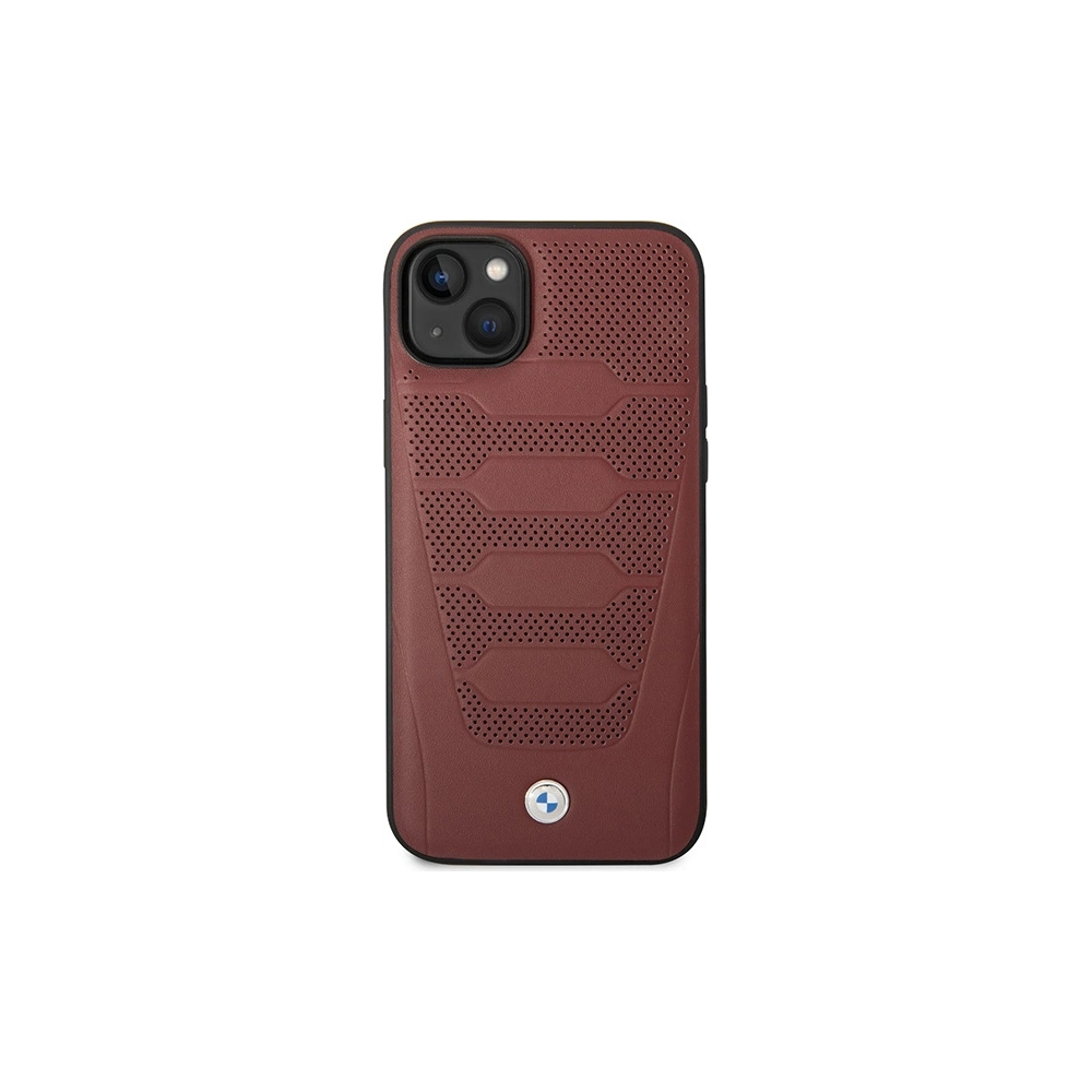 Hurtownia GSM - Etui BMW BMHCP14S22RPSR Apple iPhone 14 burgunder/burgundy Lederbezug Muster - BMW373 - {ean13} - Hurt