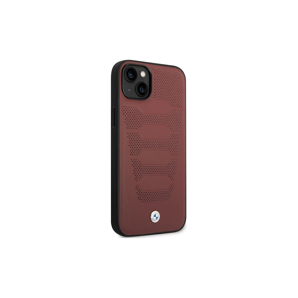 Hurtownia GSM - Etui BMW BMHCP14S22RPSR Apple iPhone 14 burgunder/burgundy Lederbezug Muster - BMW373 - {ean13} - Hurt