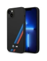 Etui BMW BMHCP14S22SOTK Apple iPhone 14 černý/black silikonové šikmé pruhy