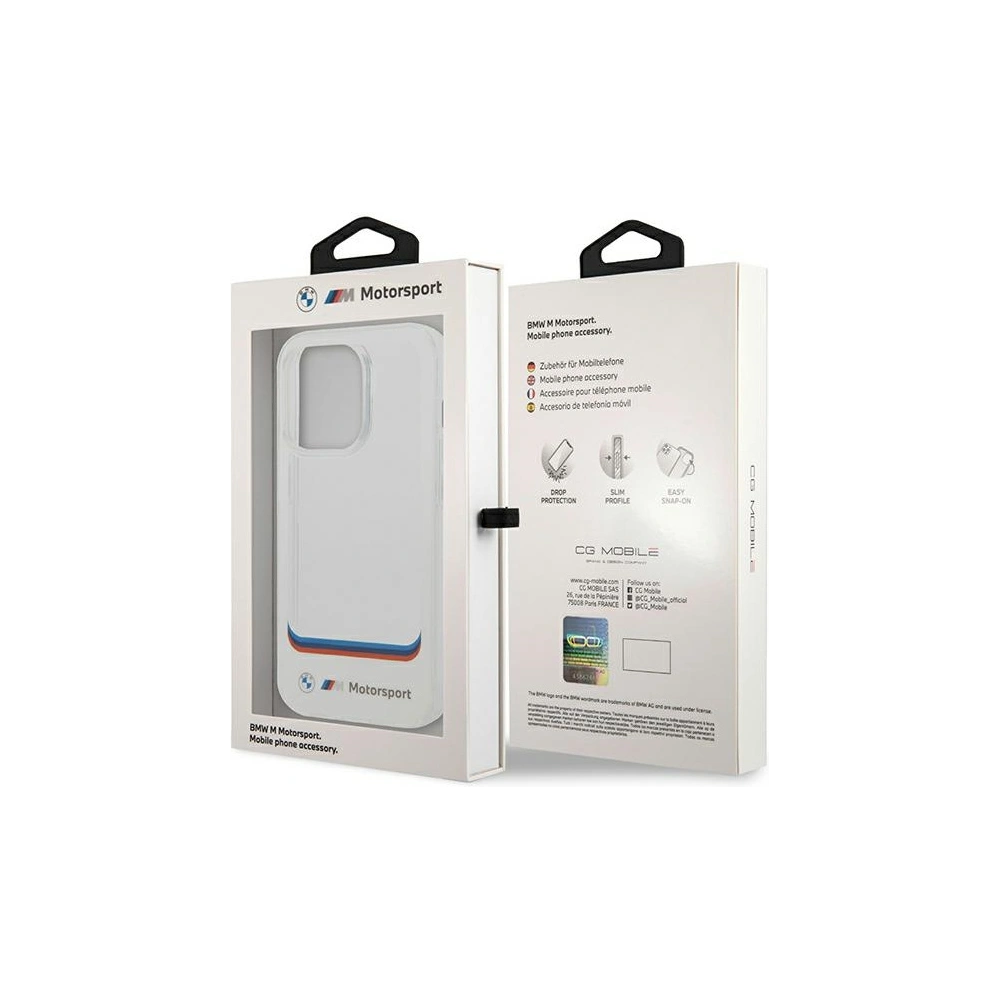 Hurtownia GSM - Etui BMW BMHCP14X22HMCH Apple iPhone 14 Pro Max bílý/white Transparent Center - BMW375 - {ean13} - Hurt